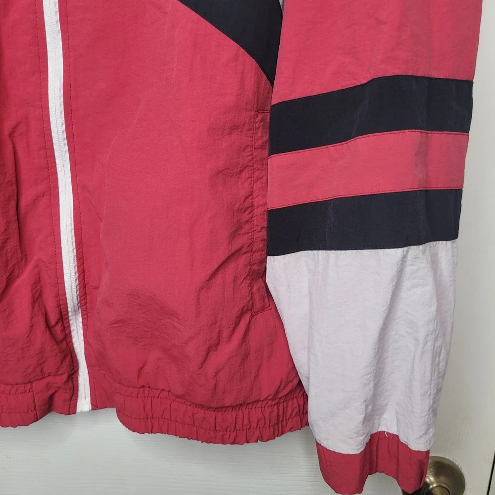 NBA Miami Heat Windbreaker Mens L Colorblock Hooded Full Zip Jacket